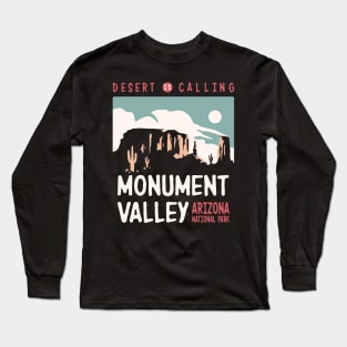 Utah Monument Valley Arizona Retro Vintage Design Long Sleeve T-Shirt